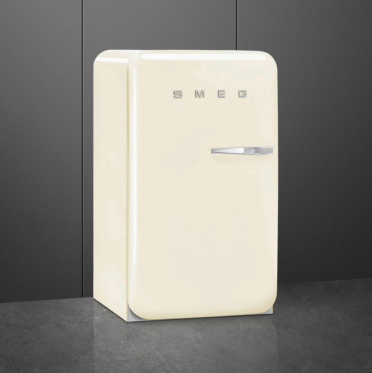 KÜHLSCHRANK 54,5/97-98/70,1 cm FAB10LCR6  - Creme, Basics, Glas/Metall (54,5/97-98/70,1cm) - SMEG