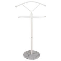 NĚMÝ SLUHA - bílá, Design, kov/kámen (50/105/32cm) - Carryhome