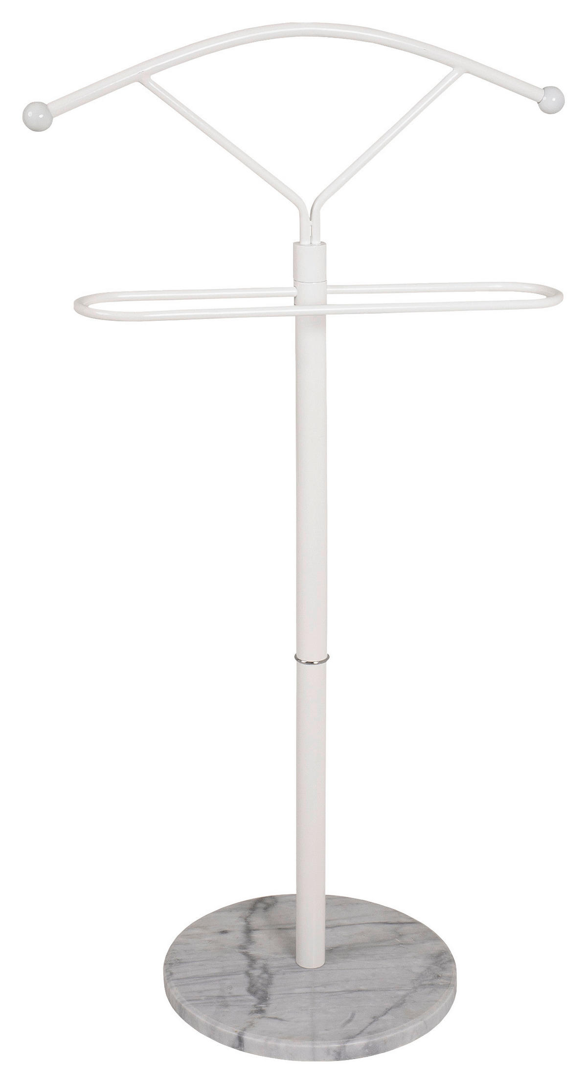 NĚMÝ SLUHA - bílá, Design, kov/kámen (50/105/32cm) - Carryhome