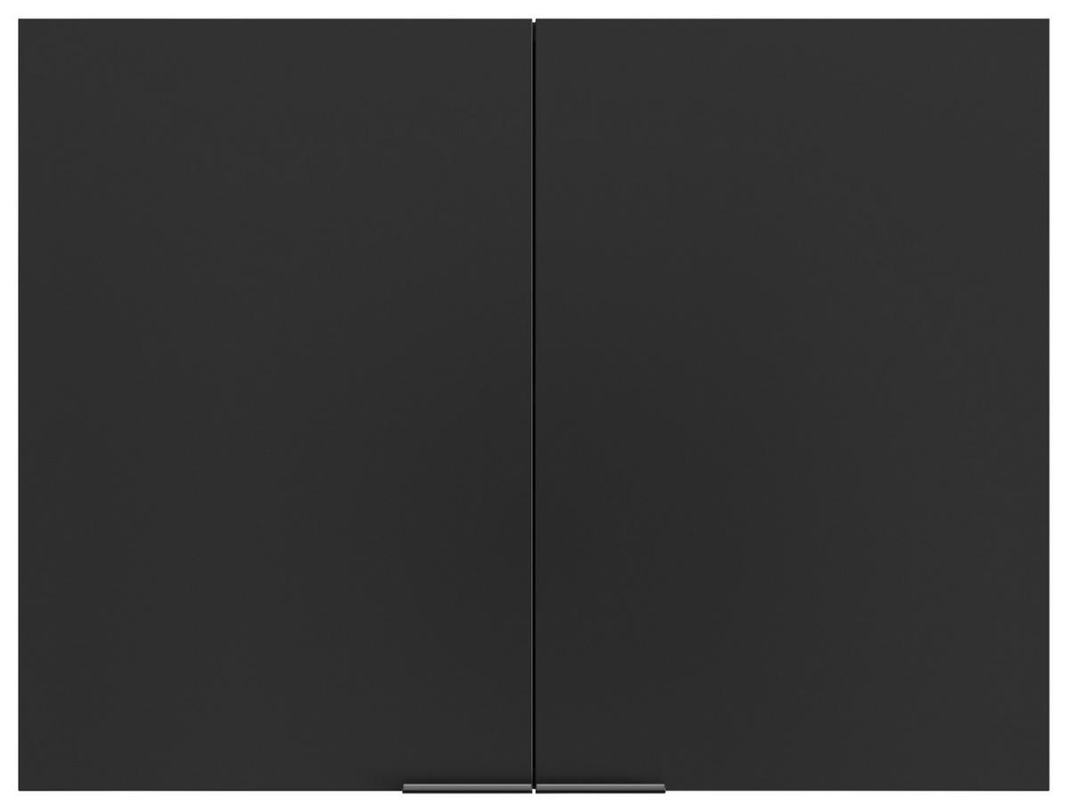 KÜCHENOBERSCHRANK 80/60/31 cm  in Schwarz, Eichefarben  - Eichefarben/Schwarz, Basics, Holzwerkstoff/Metall (80/60/31cm) - MID.YOU