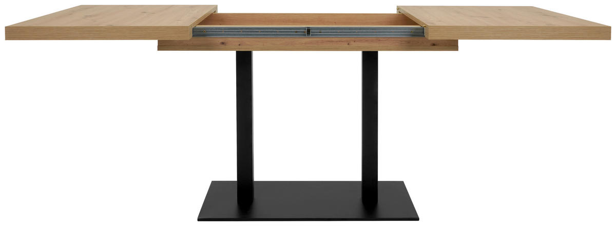 STOL ZA BLAGOVAONICU  crna, hrast Artisan  drvni materijal      - hrast Artisan/crna, Konvencionalno, drvni materijal/metal (120/80/74cm) - MID.YOU