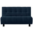 SCHLAFSOFA  in Dunkelblau  - Schwarz/Dunkelblau, Design, Textil/Metall (145/92/102cm) - Novel