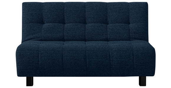 SCHLAFSOFA  in Dunkelblau  - Schwarz/Dunkelblau, Design, Textil/Metall (145/92/102cm) - Novel