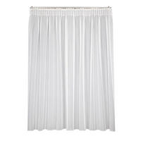 KÉSZFÜGGÖNY áttetsző  - fehér, Basics, textil (300/175cm)