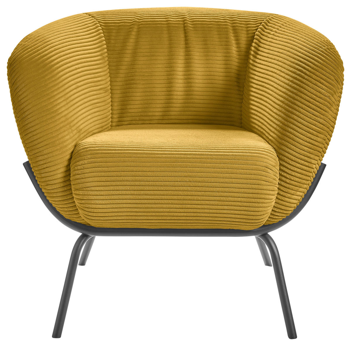 COCKTAILSESSEL - Goldfarben, Design, Textil (79/71/74cm) - Lomoco