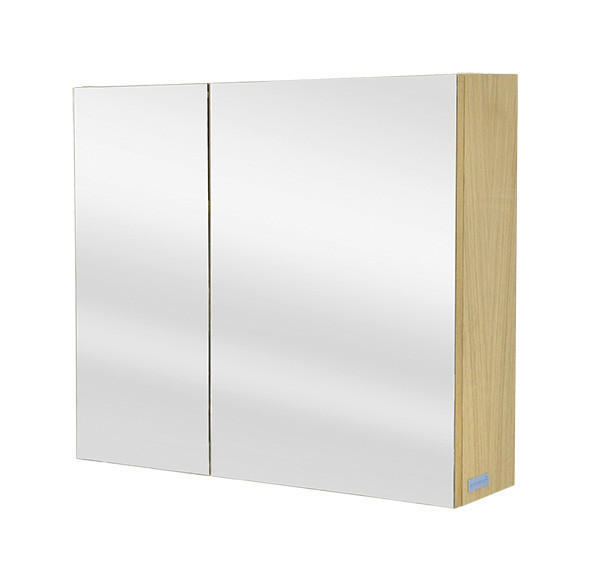OGLEDALO  90/70/18 cm  - boja hrasta, Dizajnerski, drvo (90/70/18cm)