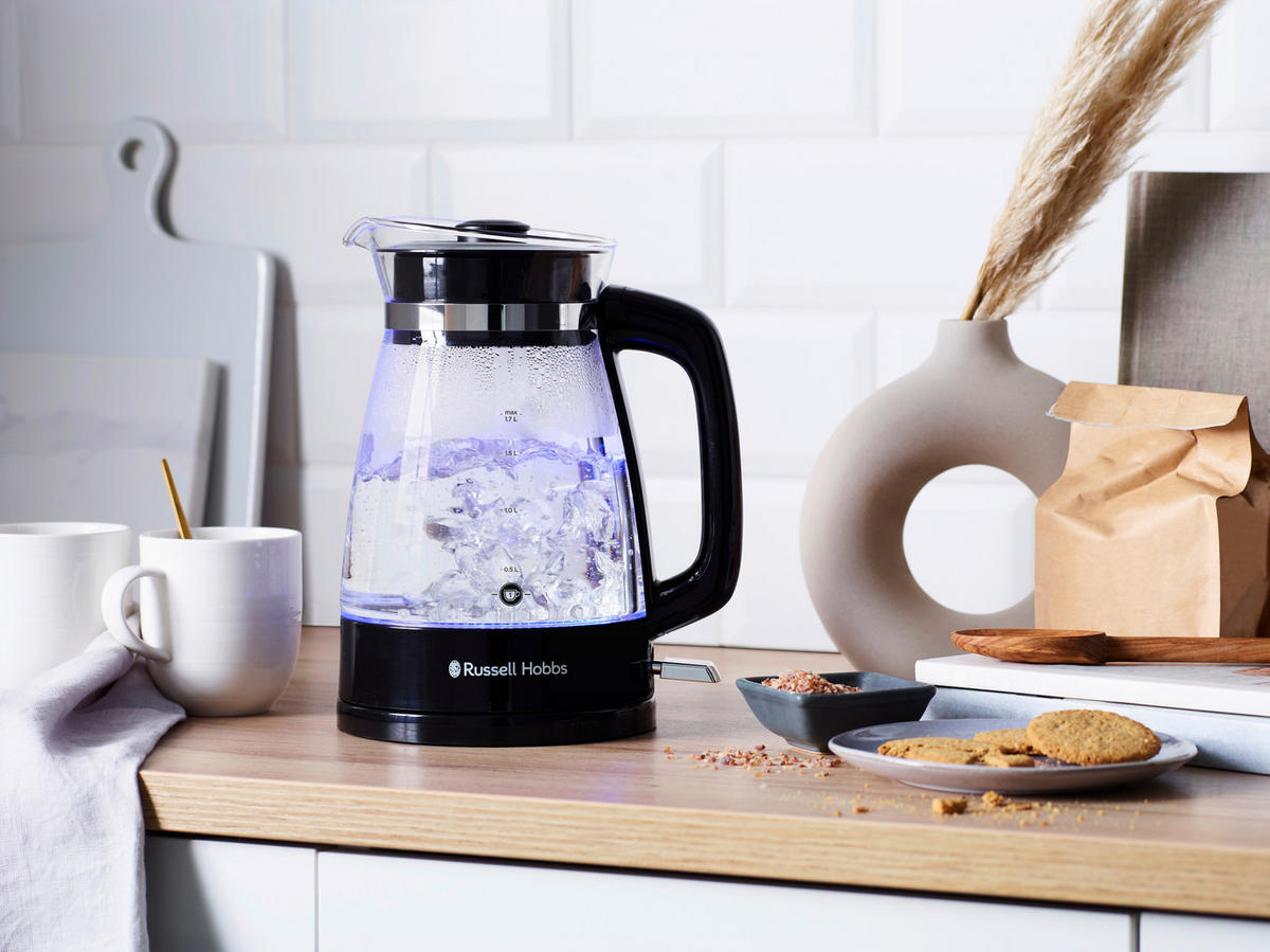 WASSERKOCHER Wasserkocher 1,7 L  - Schwarz, Basics, Kunststoff (17/26/20cm) - Russell Hobbs