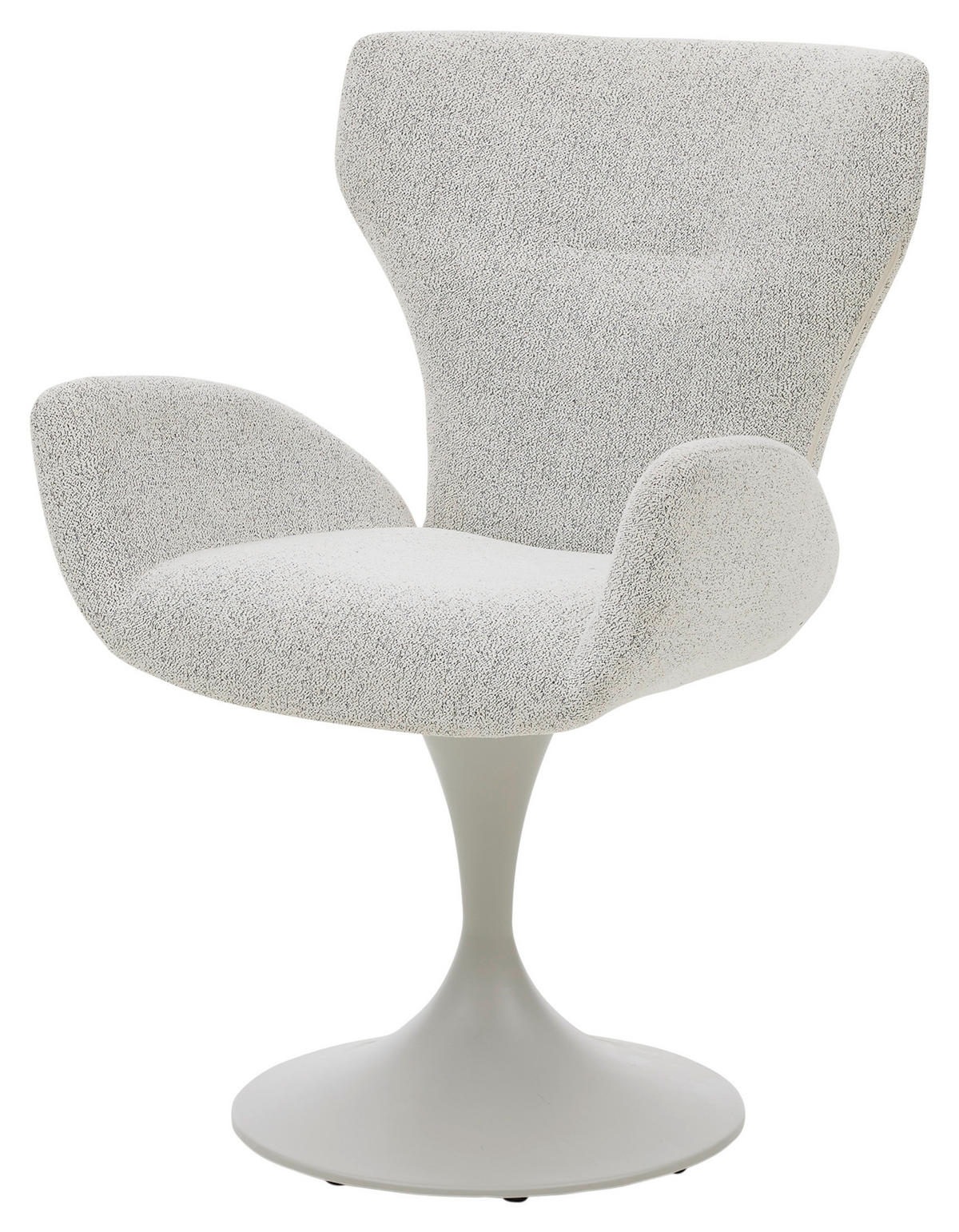 ARMLEHNSTUHL  in Bouclé  - Champagner/Grau, Design, Textil/Metall (65/93/68cm) - Musterring