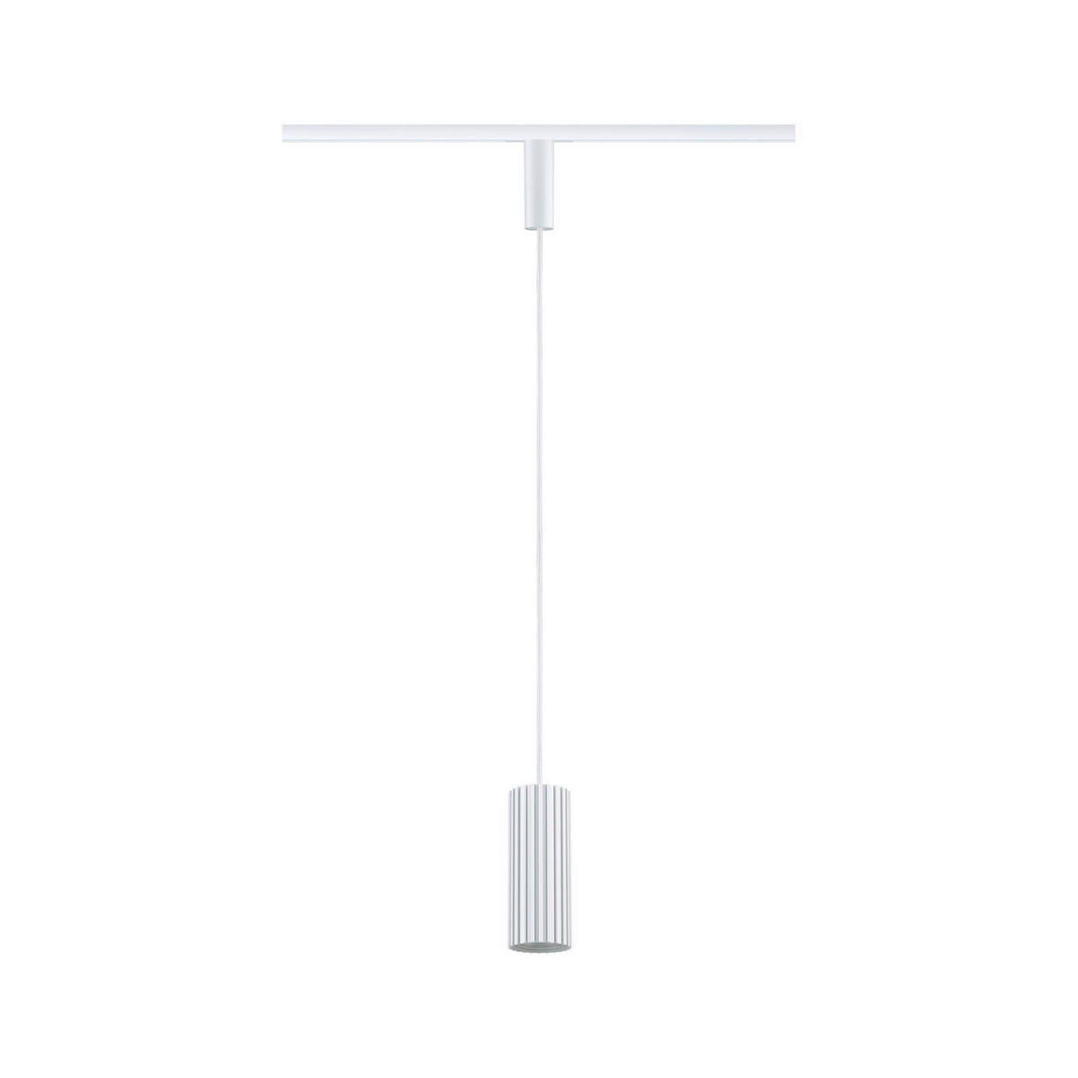 SCHIENENSYSTEM-HÄNGELEUCHTE URail 6,0/126,0 cm  - Weiß, Basics, Metall (6,0/126,0cm) - Paulmann