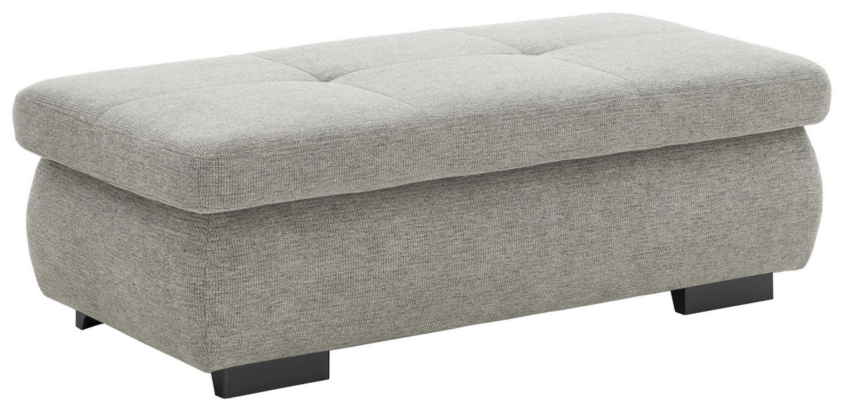 TABOURET in Textil Alufarben  - Edelstahlfarben/Alufarben, Design, Textil (138/44/67cm) - Beldomo Style