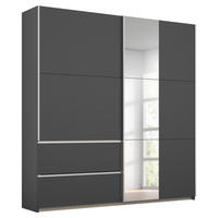 SCHIEBETÜRENSCHRANK 175/210/59 cm 2-türig Grau  - Alufarben/Grau, Design, Holzwerkstoff/Metall (175/210/59cm) - Rauch Möbel