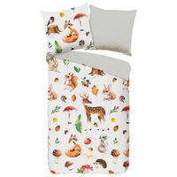 JUGENDBETTWÄSCHE Autumn Biber 135/200 cm  - Multicolor, Natur, Textil (135/200cm)