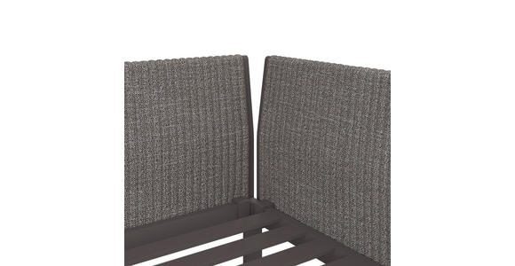 ARMLEHNE in Aluminium Webstoff - Dunkelgrau/Anthrazit, Design, Textil/Metall (65/45/7cm) - Dieter Knoll