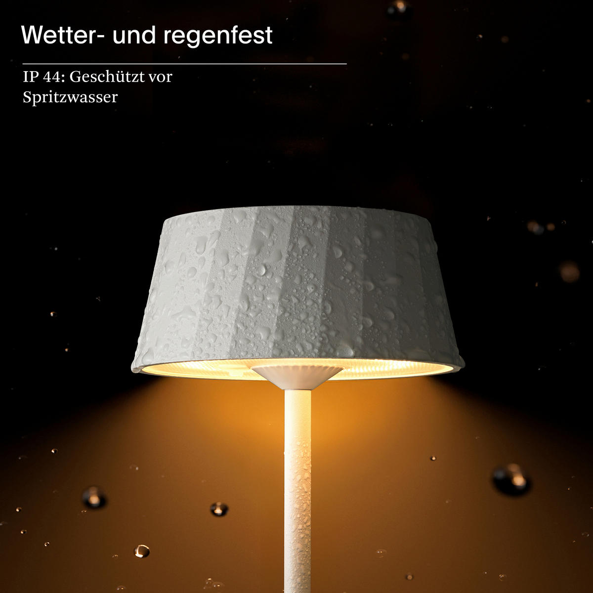 AKKU-TISCHLEUCHTE Facetta 9,2/9,2/22,2 cm   - Schwarz, Basics, Metall (9,2/9,2/22,2cm)