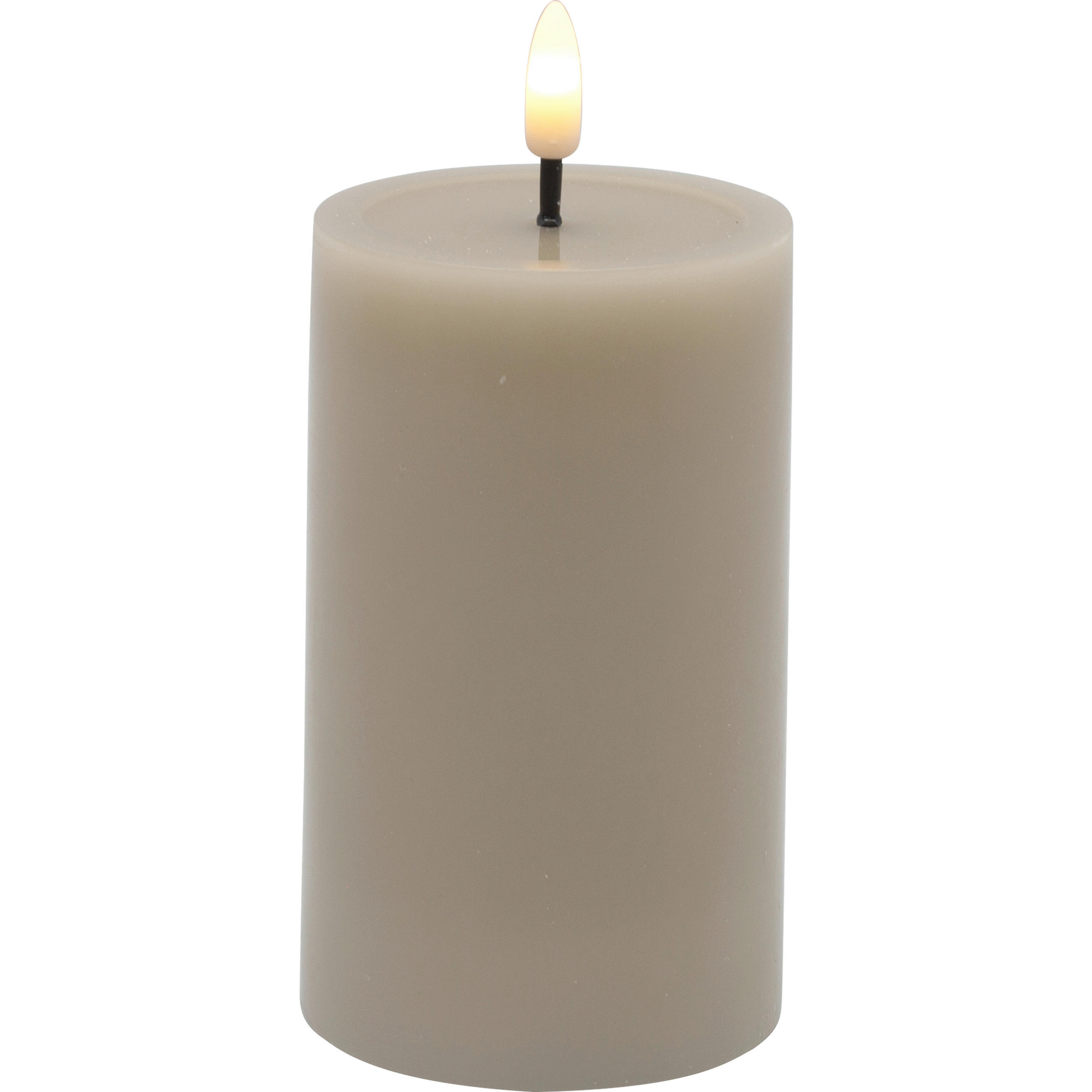 Lumânare Led 7,5/12,5 cm  - nisipiu, Lifestyle, plastic/parafină (7,5/12,5cm) - Ambia Home