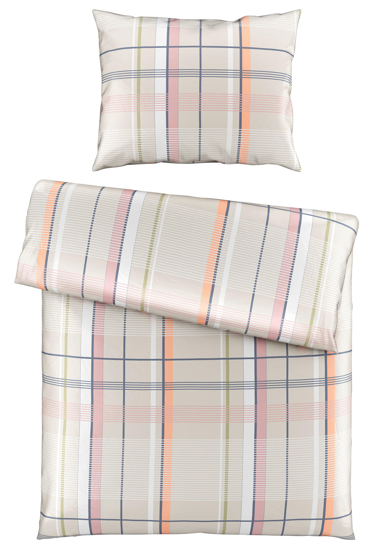 BETTWÄSCHE Satin 140/200 cm  - Taupe, KONVENTIONELL, Textil (140/200cm) - Esposa