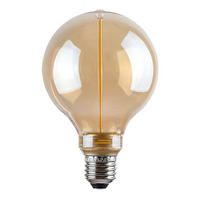 LED FILAMENT SIJALICA - boja ćilibara, Dizajnerski, staklo (10/14.5cm)