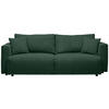 SCHLAFSOFA in Cord Dunkelgrün  - Dunkelgrün/Schwarz, Design, Kunststoff/Textil (250/92/105cm) - Carryhome