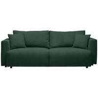 SCHLAFSOFA PONTE - Dunkelgrün/Schwarz, Design, Kunststoff/Textil (250/92/105cm) - Carryhome