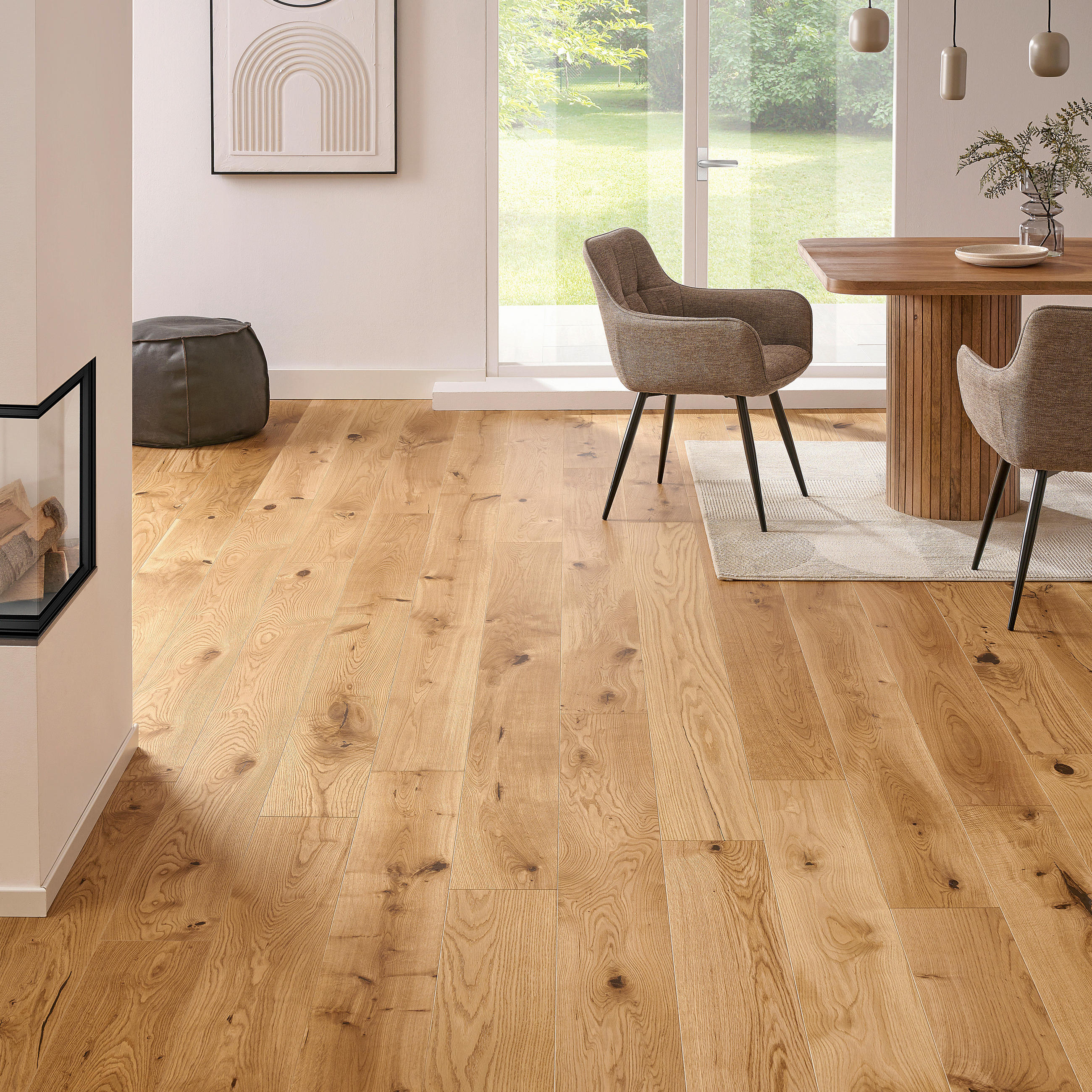 SCHLOSSDIELE Eiche rustikal  per  m² - Trend, Holz (224,5/19,3/1,3cm) - Waldwelt