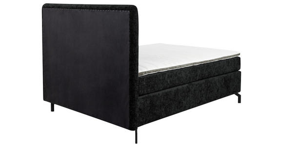 BOXSPRINGBETT 140/200 cm  in Schwarz  - Schwarz, Design, Textil/Metall (140/200cm) - Esposa