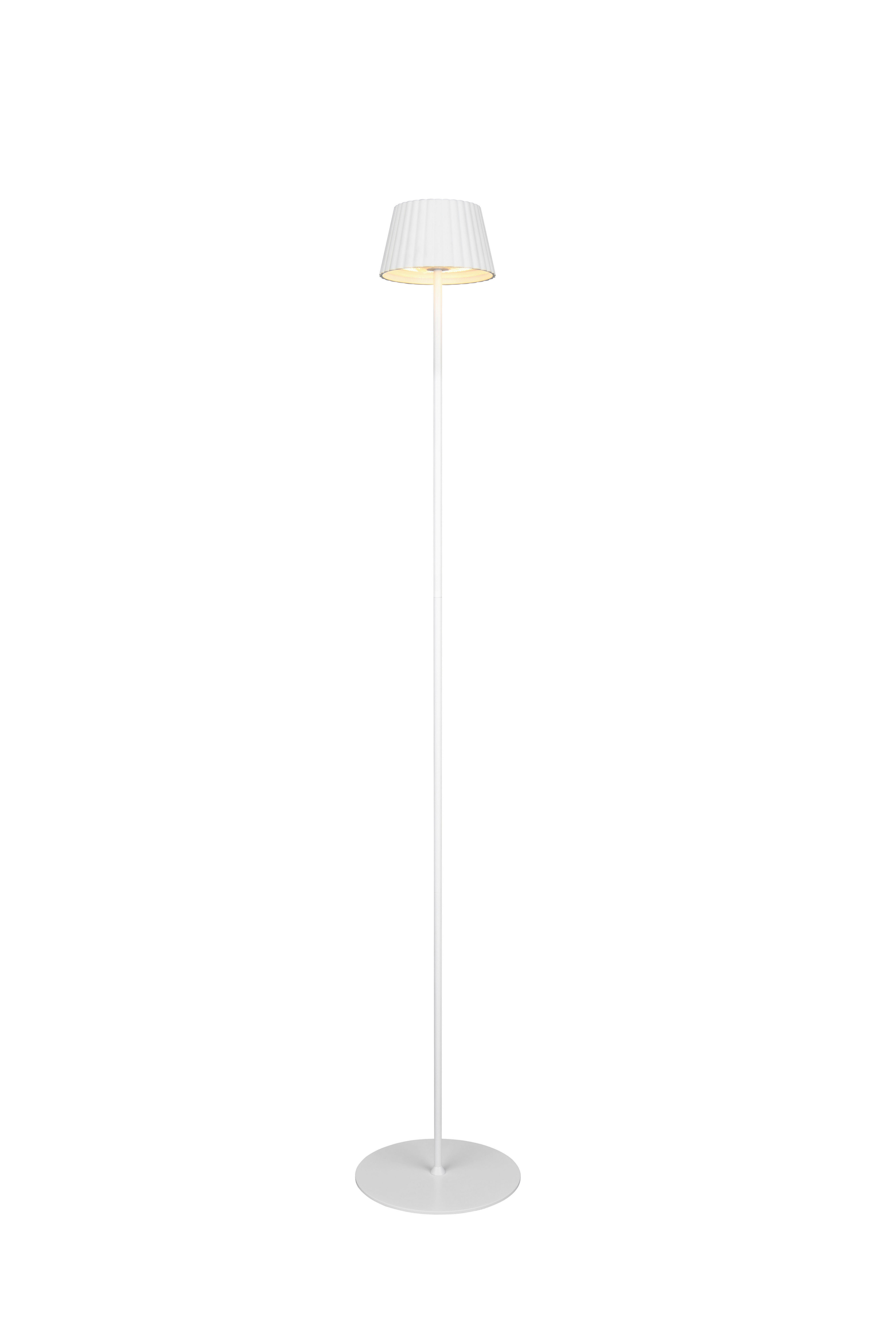 AKU STOJACÍ LAMPA, 13,5/123 cm  - bílá, Design, kov (13,5/123cm)