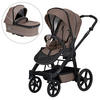 KINDERWAGENSET ROCK IT Outdoor  - Schwarz/Cappuccino, Basics, Textil/Metall (102/58/120cm) - Hartan
