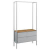GARDEROBE  in 84/177/42 cm  - Eichefarben/Grau, Trend, Holzwerkstoff/Metall (84/177/42cm) - Stylife