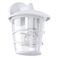 LED VÄGGLAMPA 17 cm   - vit/transparent, Basics, metall/plast (17cm) - Eglo