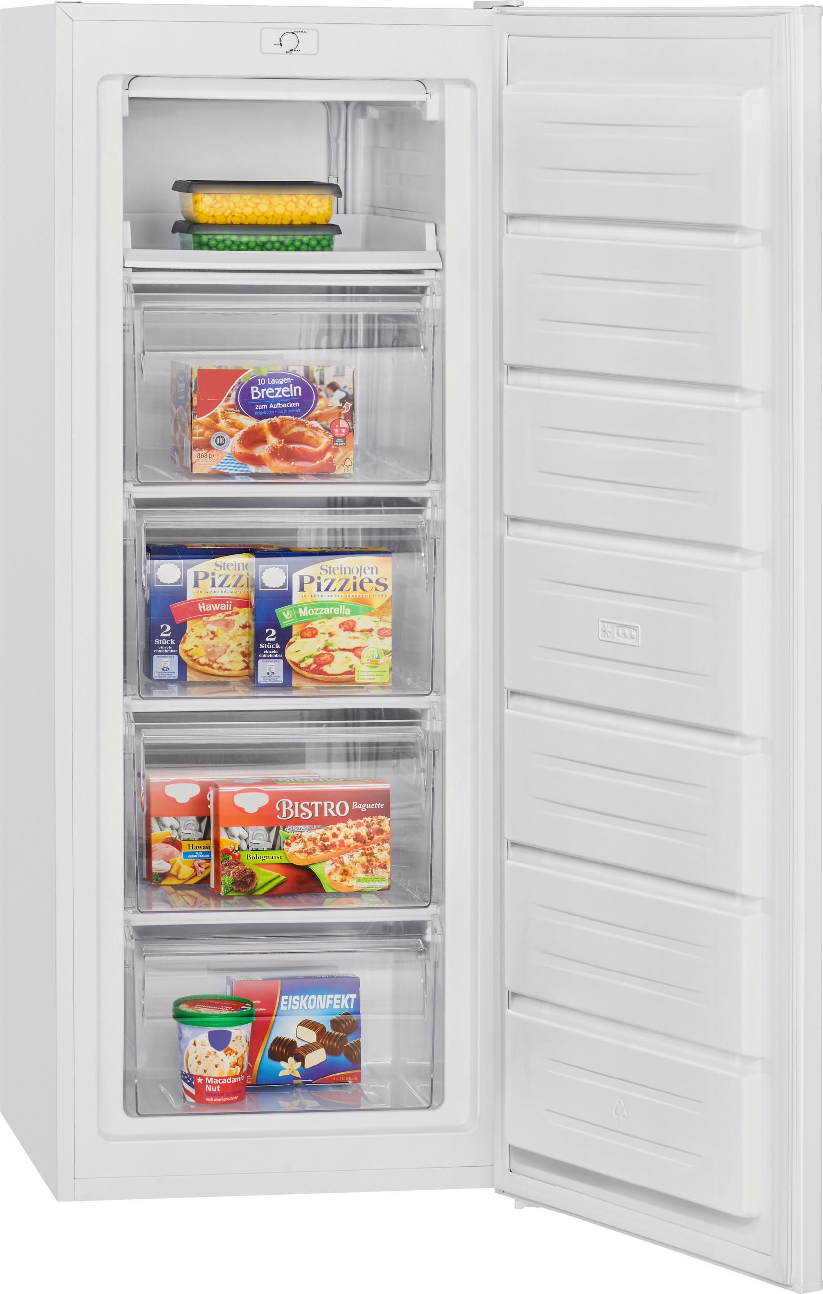 GEFRIERSCHRANK GS 7340 WEIß  - Weiß, Basics (54,4/142,6/57,1cm) - Bomann