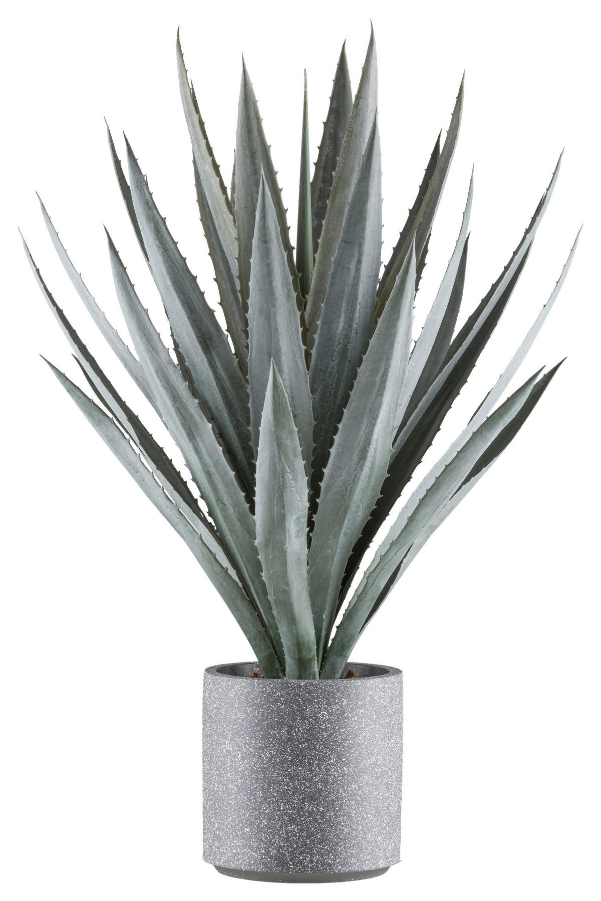 KUNSTPFLANZE Agave 110 cm  - Grau/Grün, Design, Kunststoff (110cm) - P & B