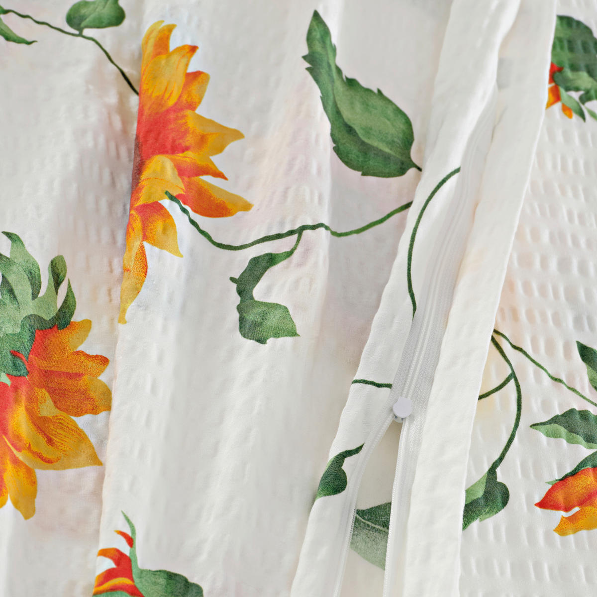 BETTWÄSCHE 4-teilig Seersucker 140/200 cm  - Gelb, Design, Textil (140/200cm) - Florella