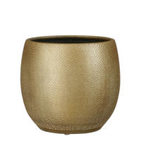 KVETNÍK keramika, 22.5/23 cm - zlatá, Basics, keramika (22.5/23cm)