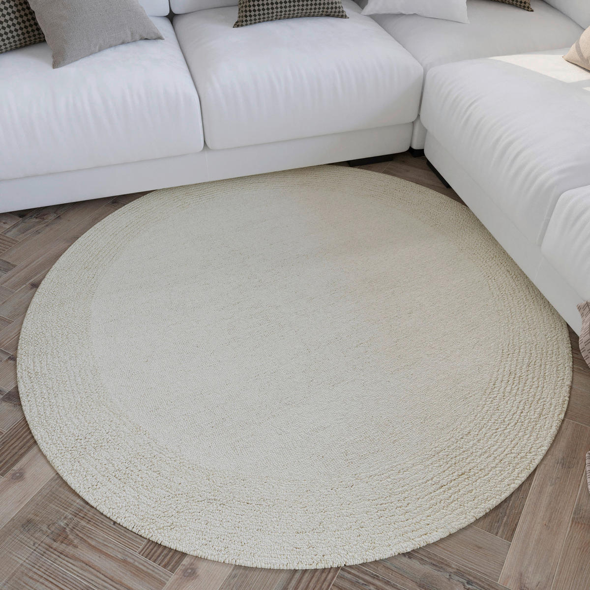 WEBTEPPICH Wohnzimmer 180 cm Hamptons Twentyone Creme rechteckig  - Creme, Design, Textil (180cm) - WECON HOME