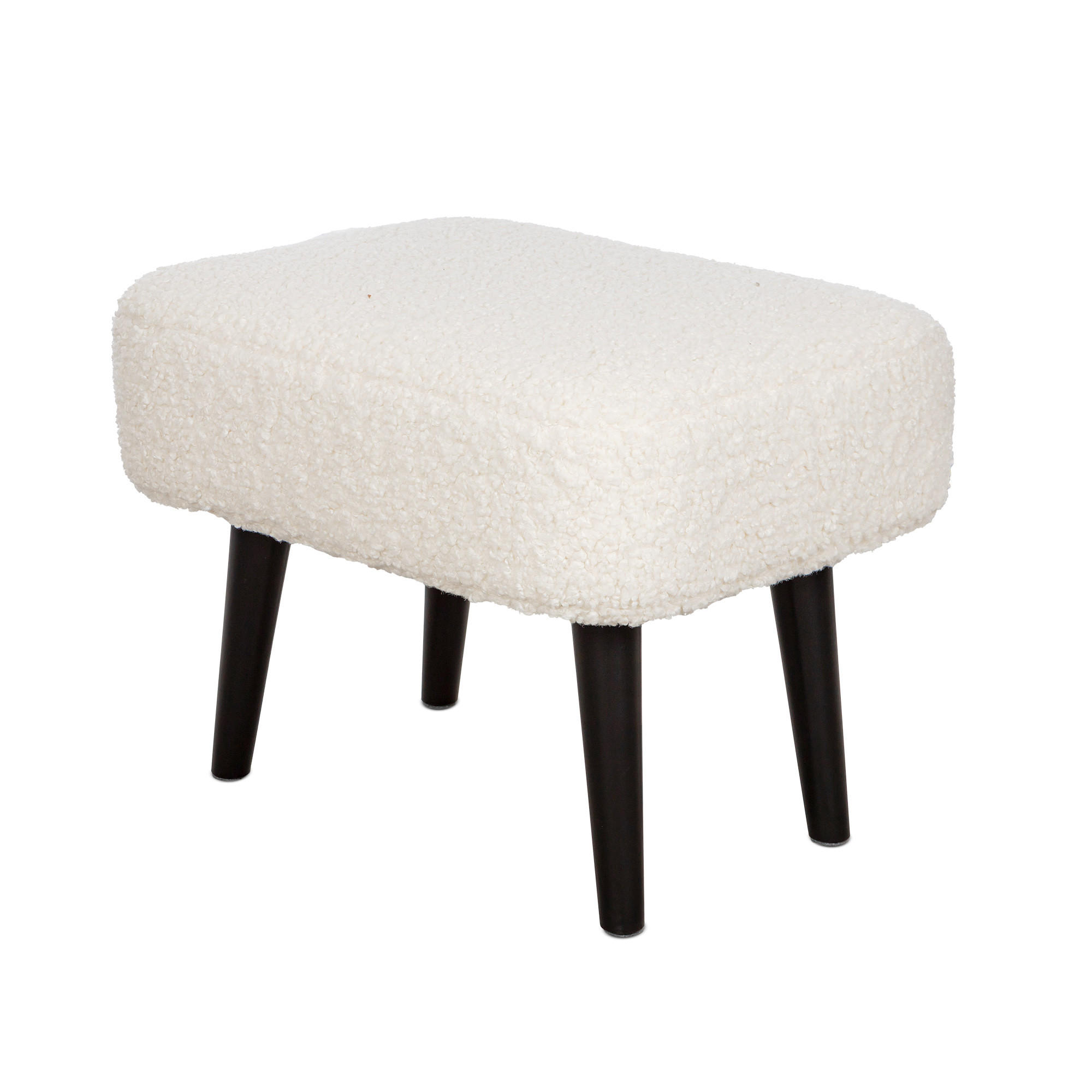 PALL i trä, textil svart, vit  - vit/svart, Design, trä/textil (52/39/41cm) - Best Price