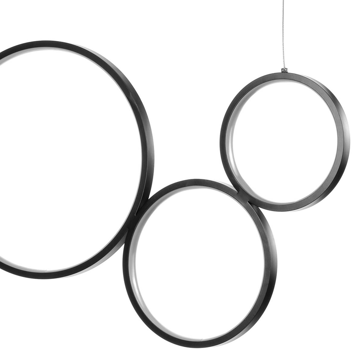LED-HÄNGELEUCHTE 99/20/170 cm   - Schwarz, Design, Metall (99/20/170cm)