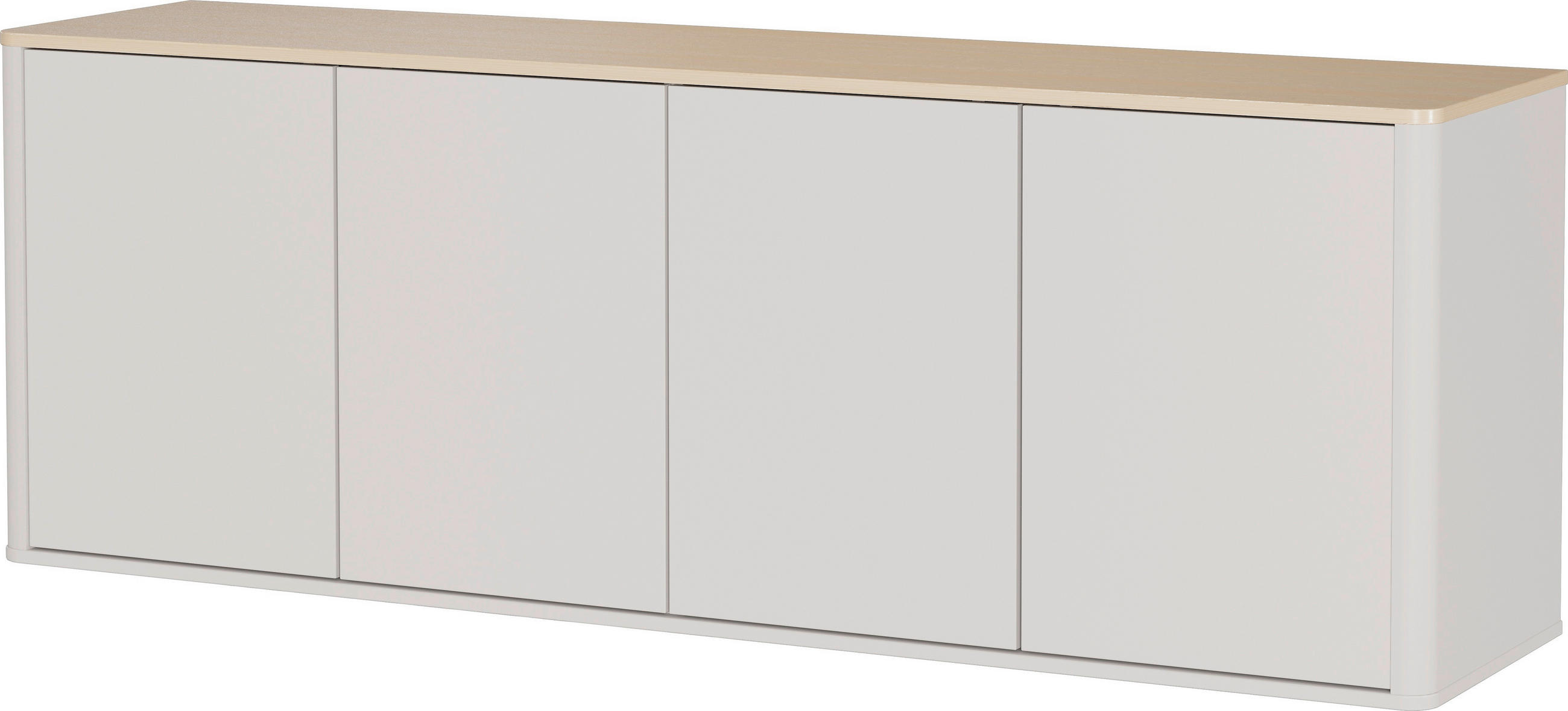 LOWBOARD  168/60/40 cm  - Kaschmir/Eichefarben, Design, Holzwerkstoff/Kunststoff (168/60/40cm) - Germania