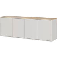 LOWBOARD  168/60/40 cm  - Kaschmir/Eichefarben, Design, Holzwerkstoff/Kunststoff (168/60/40cm) - Germania