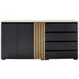 SIDEBOARD 187/92/45 cm  - Wildeiche/Anthrazit, Design, Holz/Holzwerkstoff (187/92/45cm) - Moderano