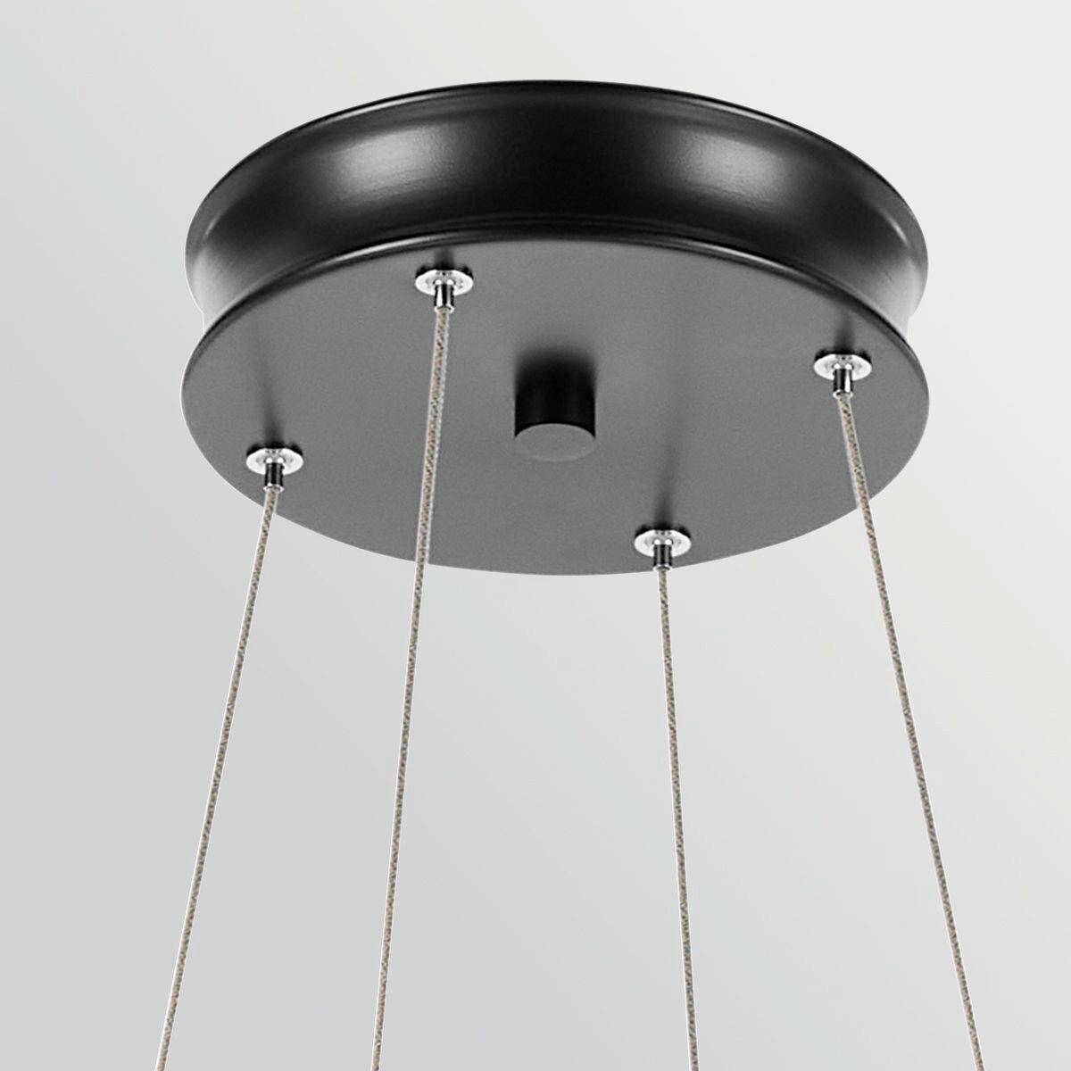 LED-HÄNGELEUCHTE Kichler 95/74,8 cm  - Champagner/Schwarz, Design, Metall (95/74,8cm) - Elstead Lighting