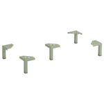 FUßSET 10,5/13/10,5 cm   - Schilfgrün, Design, Metall (10,5/13/10,5cm) - Xora