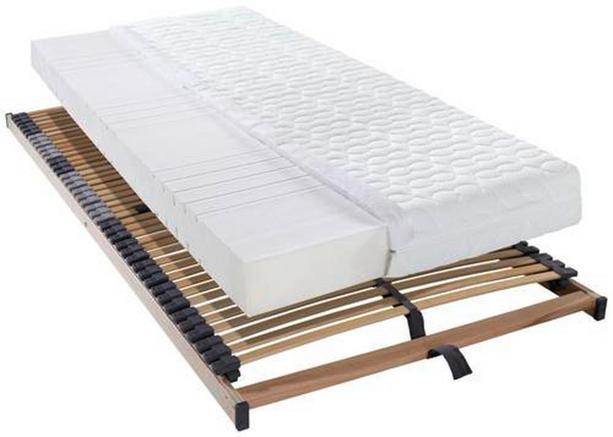 MATRATZENSET H2 80/200 cm  - Birkefarben, Basics, Holz (80/200cm) - Livetastic