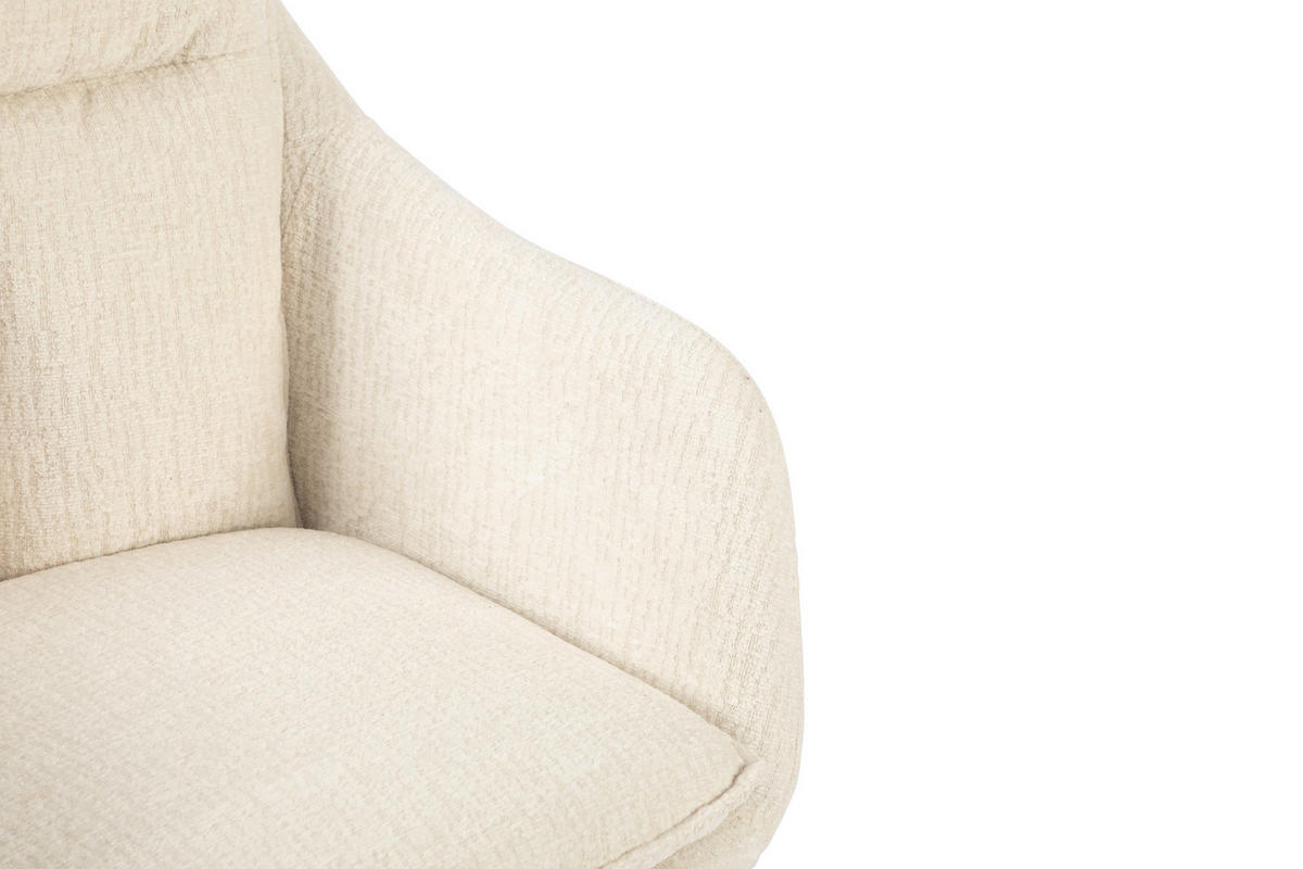 DREHSTUHL Webstoff Schwarz, Beige  - Beige/Schwarz, Modern, Kunststoff/Textil (58/85-93/58cm) - MID.YOU
