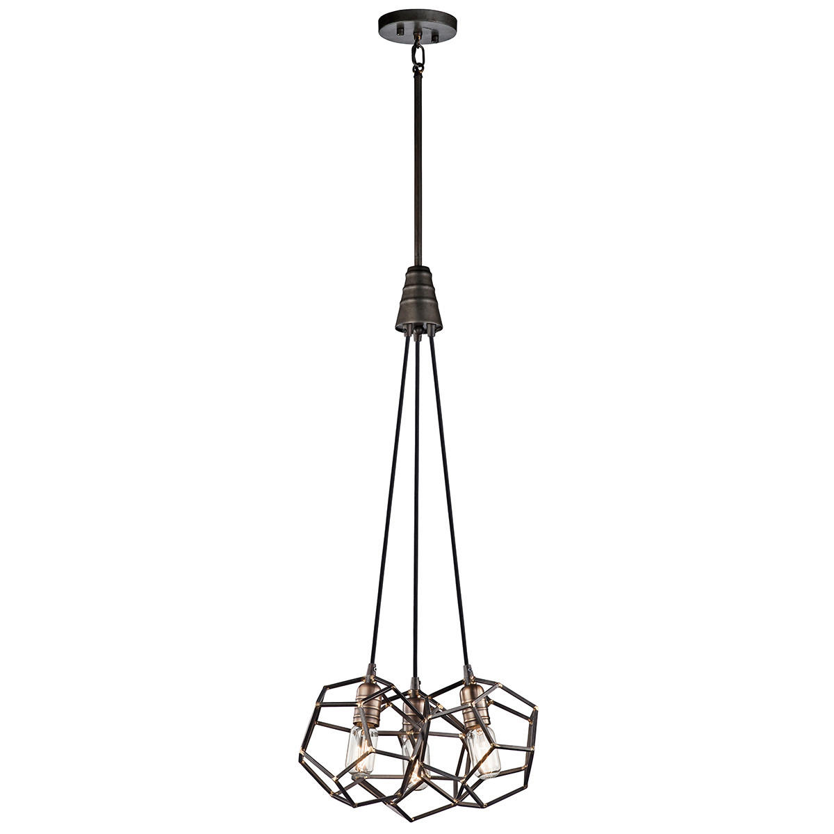 KRONLEUCHTER 47.6/101.9 cm    - Schwarz, Design, Metall (47.6/101.9cm) - Elstead Lighting