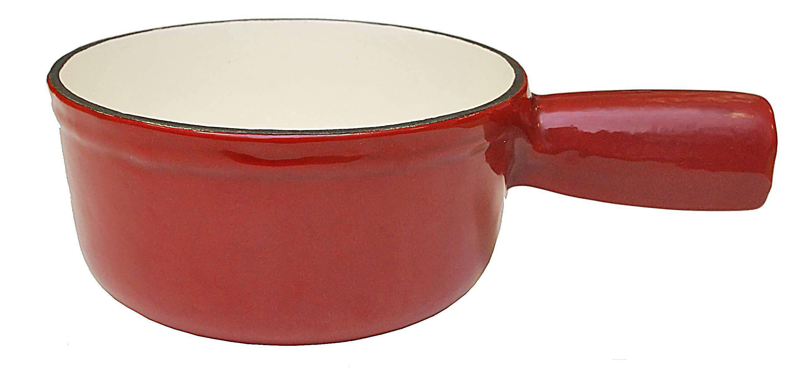 FONDUEPFANNE Heidi Cheese Line  - Weiss/Rot, Basics, Metall (15/15,60/7,60cm) - Heidi Cheese Line