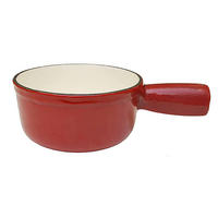 FONDUEPFANNE Heidi Cheese Line  - Weiss/Rot, Basics, Metall (15/15,60/7,60cm) - Heidi Cheese Line