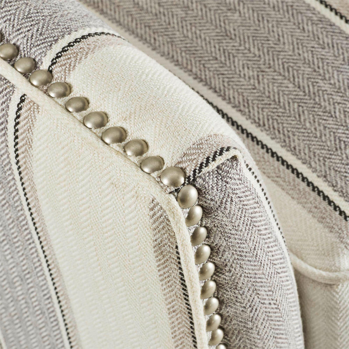 OHRENSESSEL Leinenoptik Grau  - Naturfarben/Grau, Design, Holz/Textil (82/89/73cm) - MID.YOU