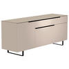 LOWBOARD Schwarz, Sandfarben  160/66/45 cm  - Sandfarben/Schwarz, Design, Glas/Holzwerkstoff (160/66/45cm) - Moderano