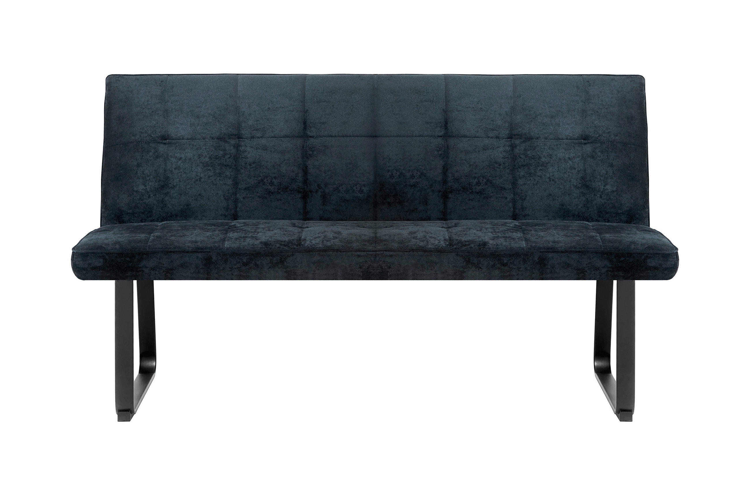 SITZBANK 160/92/58 cm Dunkelgrau  - Dunkelgrau/Schwarz, MODERN, Textil/Metall (160/92/58cm) - MID.YOU