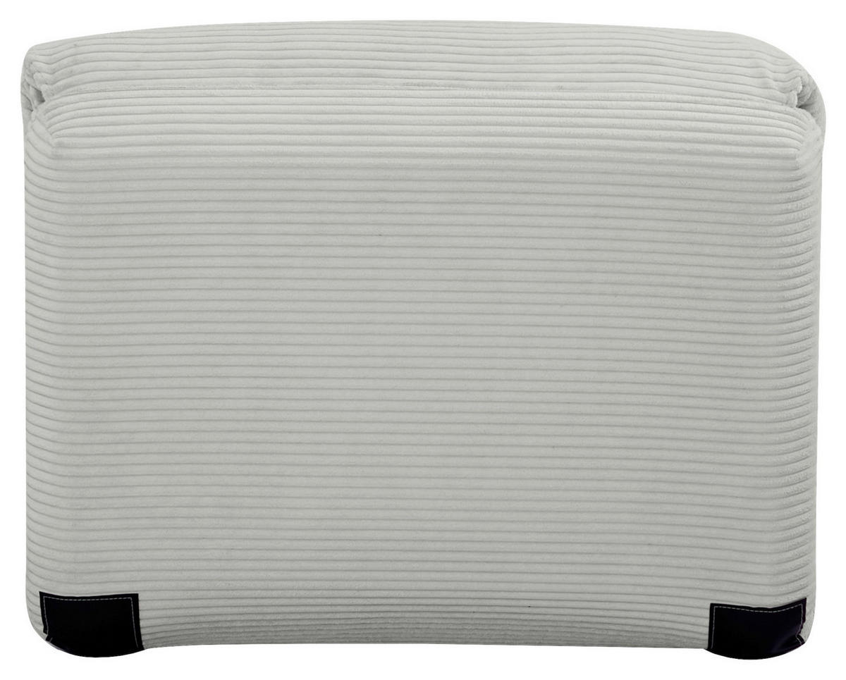 BÄDDFÅTÖLJ i manchester ljusgrå  - ljusgrå, Design, metall/textil (82/58/78cm) - Livetastic